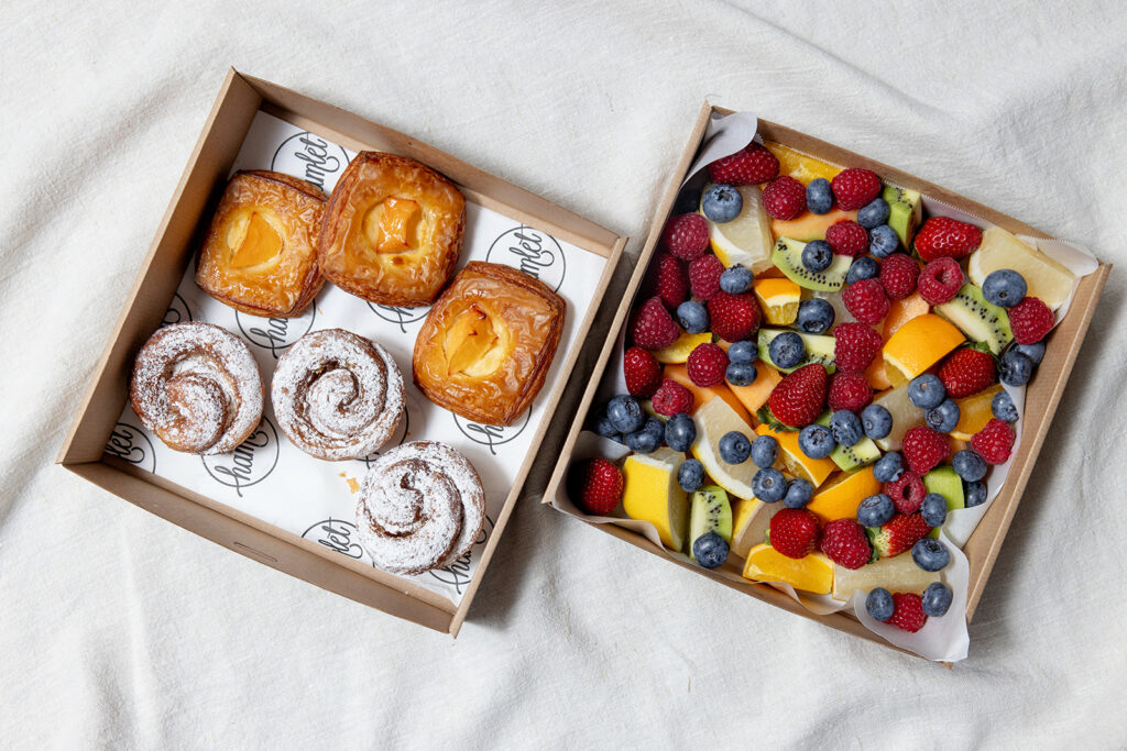 Pigeon Whole Pastries + Fruit